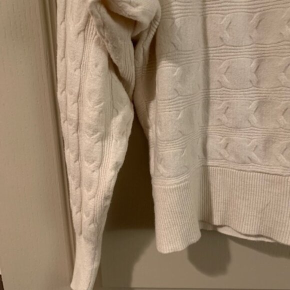 Cyrus Ladies Size S Ivory Knit Sweater Crew Neck Long Sleeve Soft Pullover - Picture 7 of 9